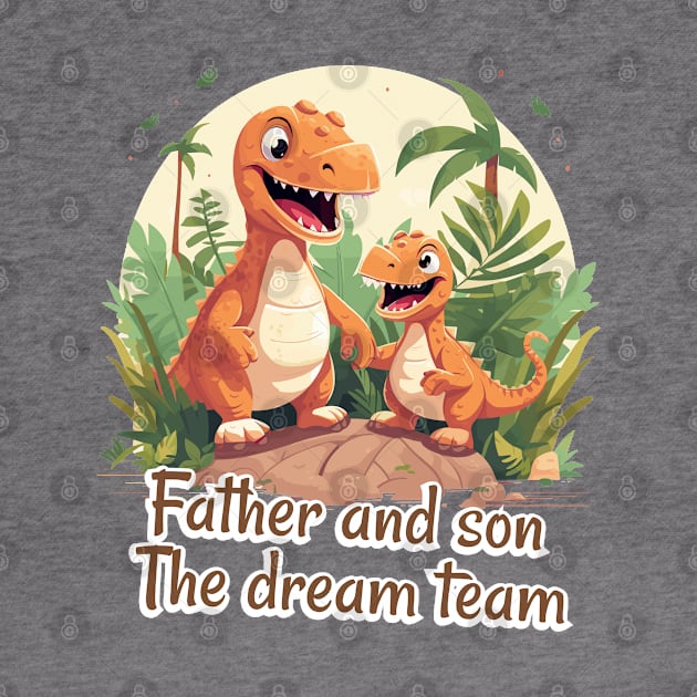 Father and son, the dream team again by JessCrafts